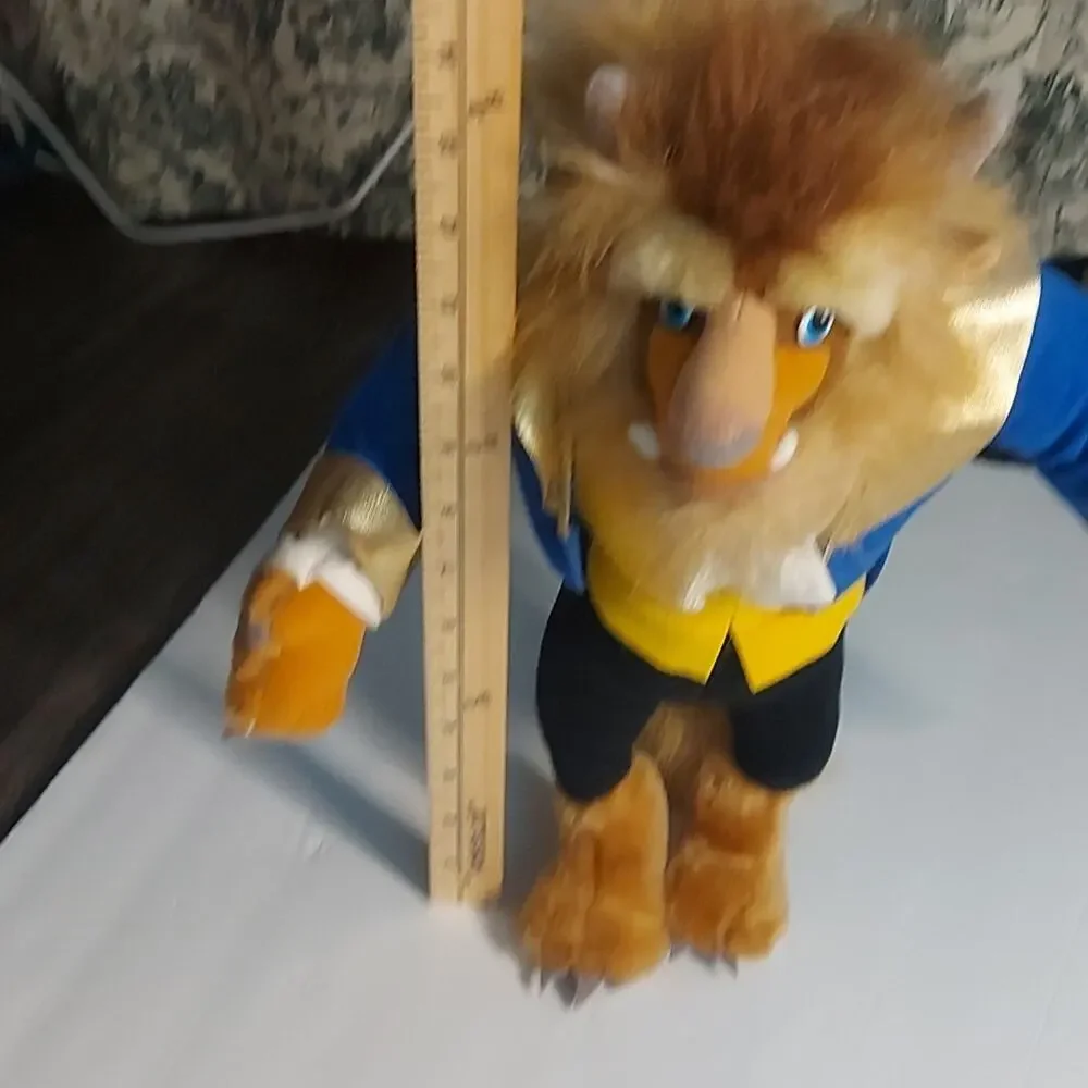 Beauty and the Beast Beast/Prince Adam Plush Disney 1992 Mattel Stuffed Animal